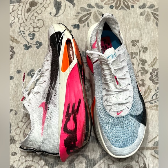 Nike Alphafly 3 Men's Road Racing Shoes Size 9 (M) / 10.5 (W) Pink/Blue/White - Picture 13 of 16